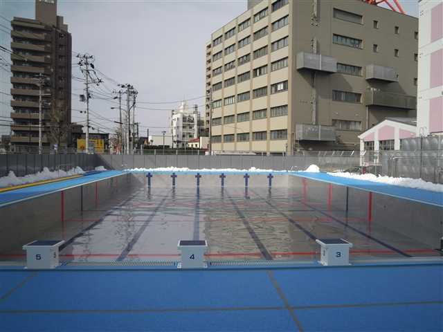 仙台市立　宮城野中学校プール